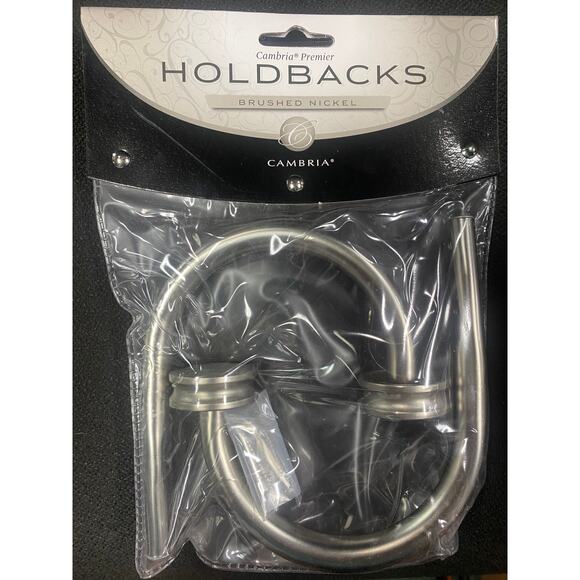 New - Cambria Premier Complete Window Curtain Holdbacks  (2 pack) - Picture 1 of 2